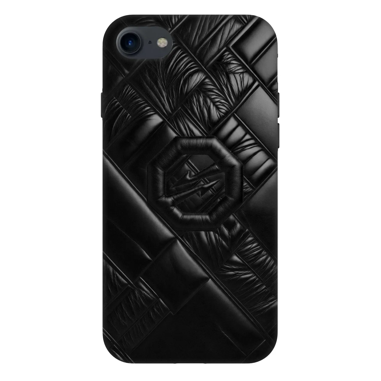 Picasee Fashion Case pre Apple iPhone SE 2020 - OKTAGON - Puffer Blackout