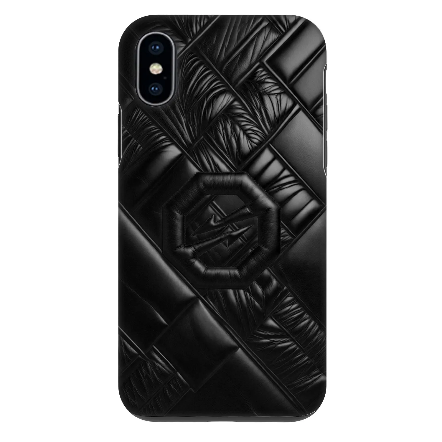 Fashion Case pre Apple iPhone X/XS - OKTAGON - Puffer Blackout