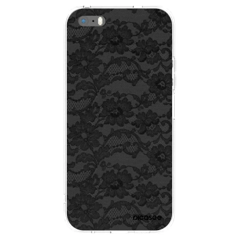Picasee silikónový prehľadný obal pre Apple iPhone 5/5S/SE - Dark Elegance