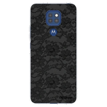 Picasee silikónový prehľadný obal pre Motorola Moto G9 Play - Dark Elegance