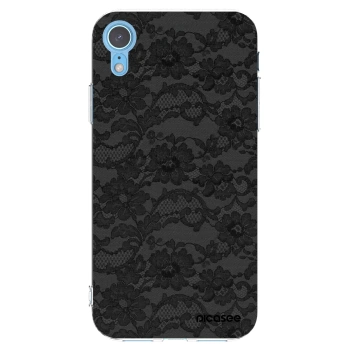Picasee silikónový prehľadný obal pre Apple iPhone XR - Dark Elegance