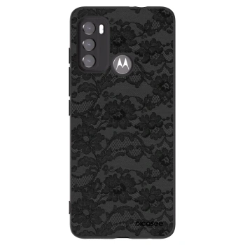 Picasee silikónový čierny obal pre Motorola Moto G60 - Dark Elegance