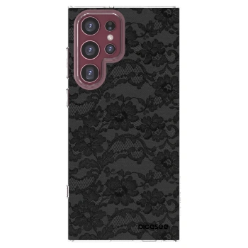 Picasee silikónový prehľadný obal pre Samsung Galaxy S22 Ultra 5G - Dark Elegance