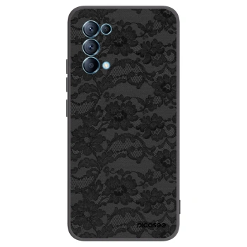 Picasee silikónový čierny obal pre OPPO A16s - Dark Elegance