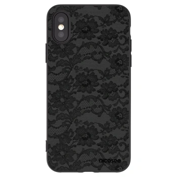 Picasee silikónový čierny obal pre Apple iPhone X/XS - Dark Elegance