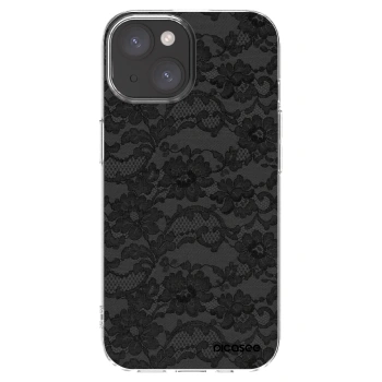 Picasee silikónový prehľadný obal pre Apple iPhone 15 - Dark Elegance