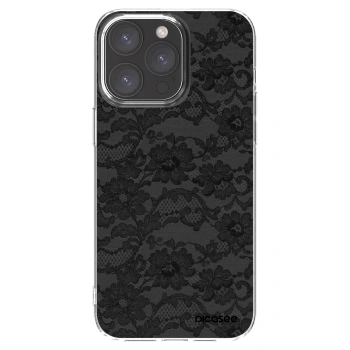 Picasee silikónový prehľadný obal pre Apple iPhone 15 Pro Max - Dark Elegance