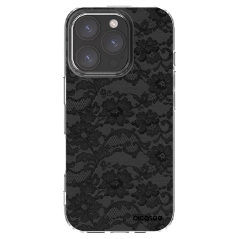 Picasee silikónový prehľadný obal pre Apple iPhone 16 Pro - Dark Elegance