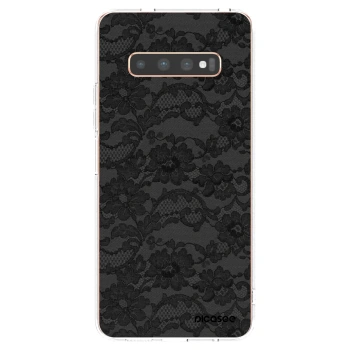 Picasee silikónový prehľadný obal pre Samsung Galaxy S10 Plus G975 - Dark Elegance