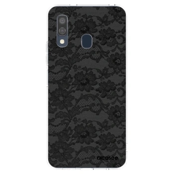 Picasee silikónový prehľadný obal pre Samsung Galaxy A40 A405F - Dark Elegance