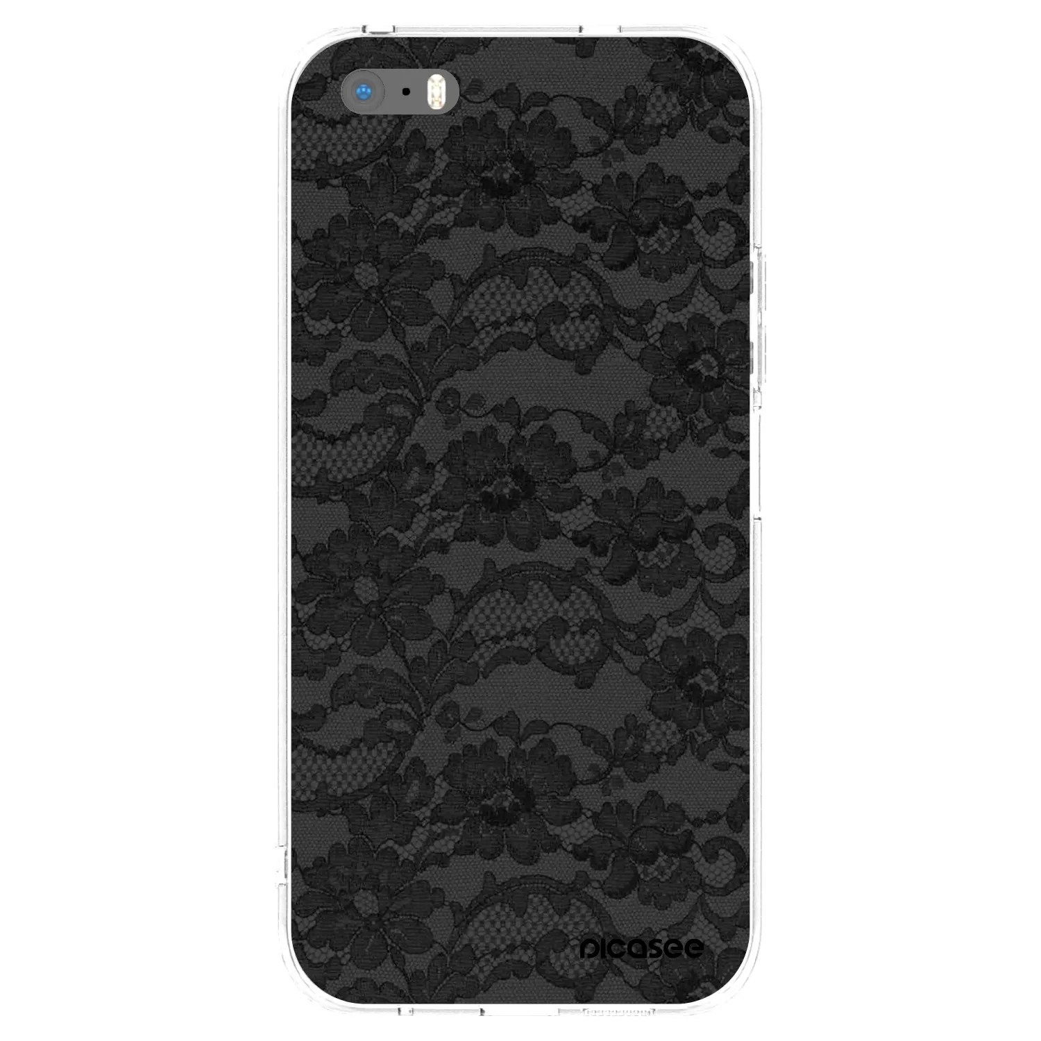 Picasee silikónový prehľadný obal pre Apple iPhone 5/5S/SE - Dark Elegance