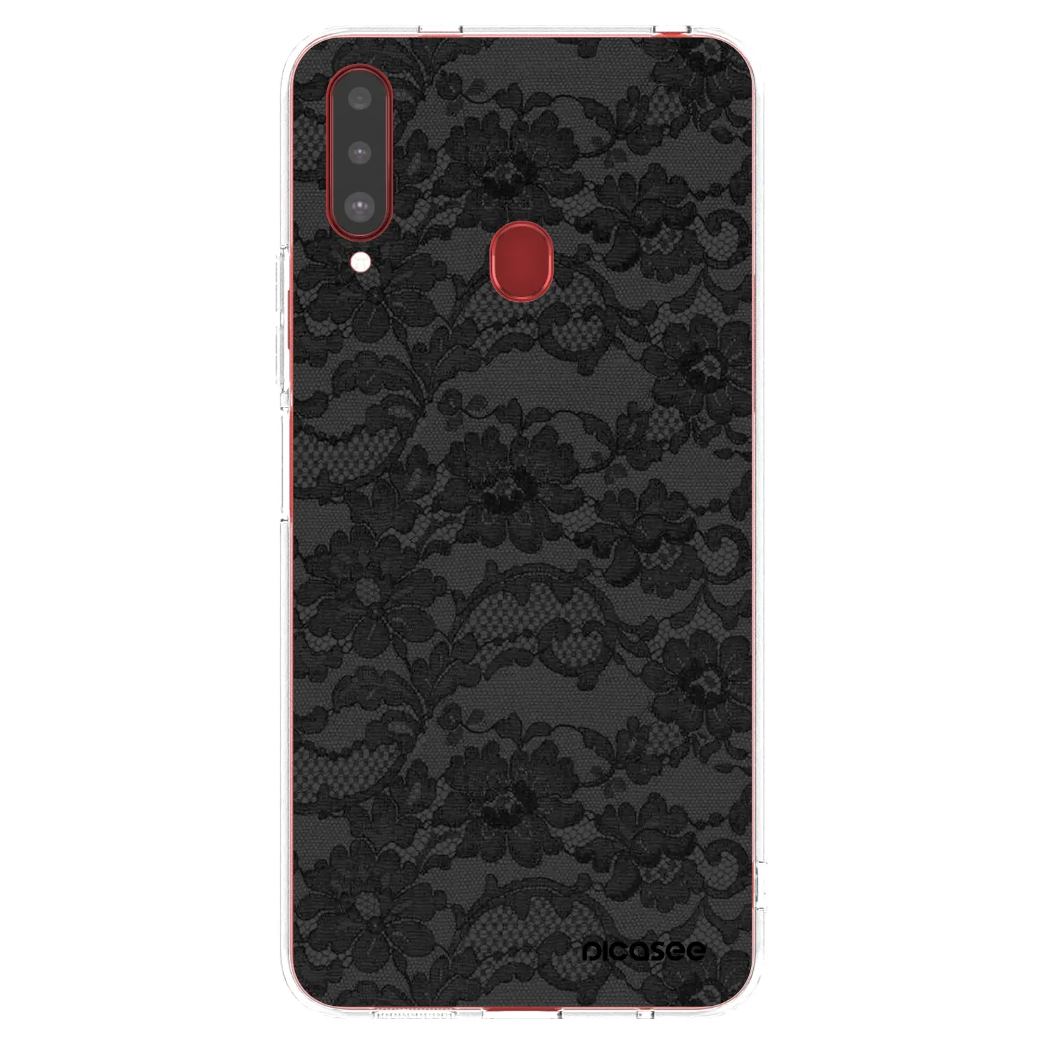 Picasee silikónový prehľadný obal pre Samsung Galaxy A20s - Dark Elegance