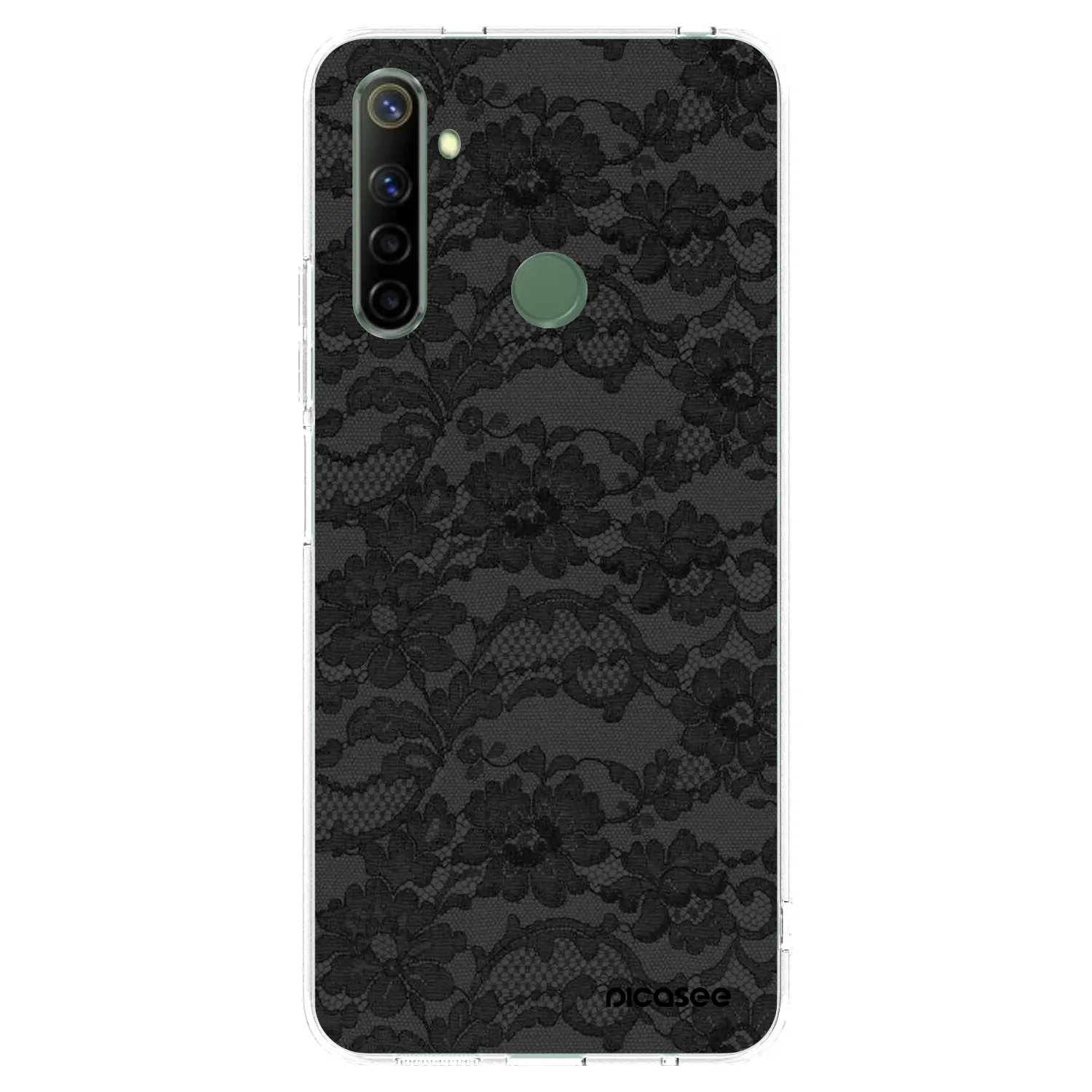 Picasee silikónový prehľadný obal pre Realme 6i - Dark Elegance