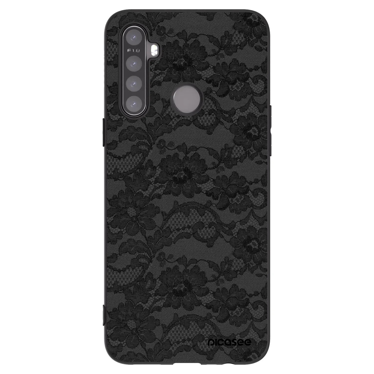 Picasee silikónový čierny obal pre Realme 6i - Dark Elegance