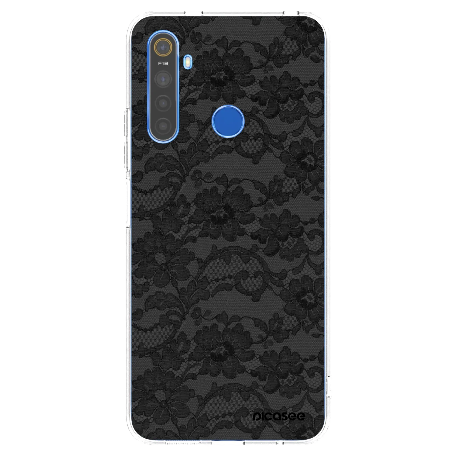 Picasee silikónový prehľadný obal pre Realme 5 - Dark Elegance