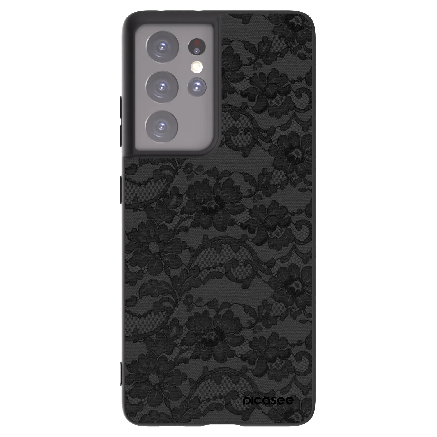 Picasee silikónový čierny obal pre Samsung Galaxy S21 Ultra 5G G998B - Dark Elegance