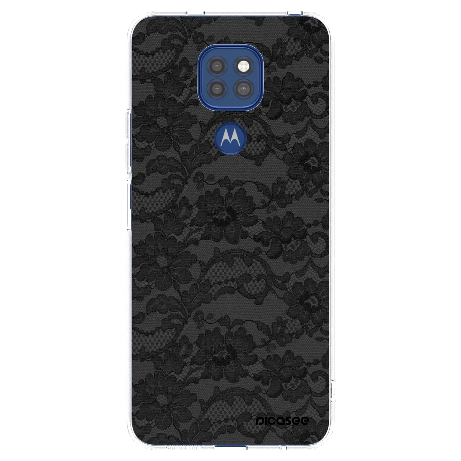 Picasee silikónový prehľadný obal pre Motorola Moto G9 Play - Dark Elegance