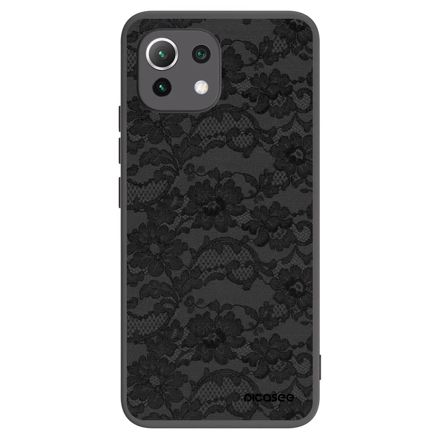 Picasee silikónový čierny obal pre Xiaomi Mi 11 Lite - Dark Elegance