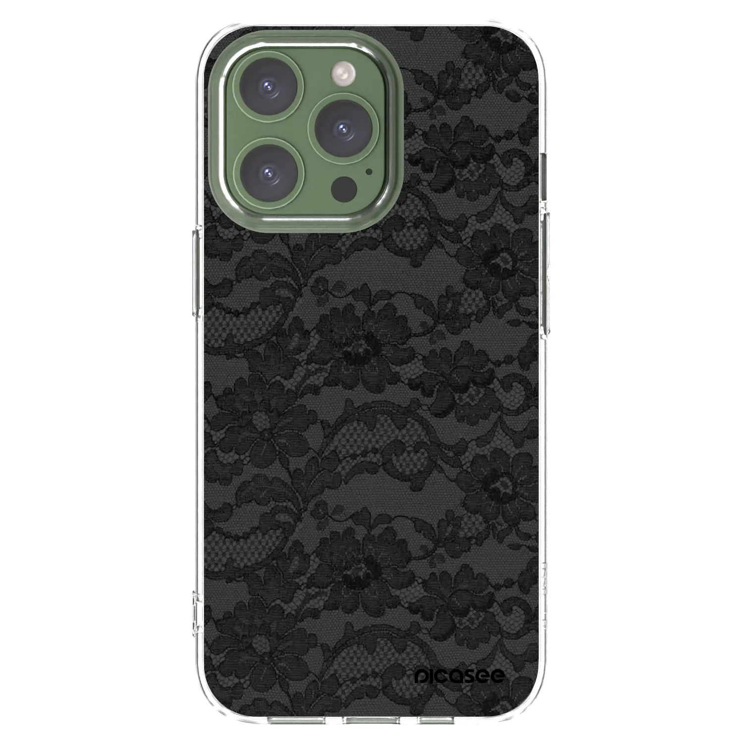 Picasee silikónový prehľadný obal pre Apple iPhone 13 Pro - Dark Elegance