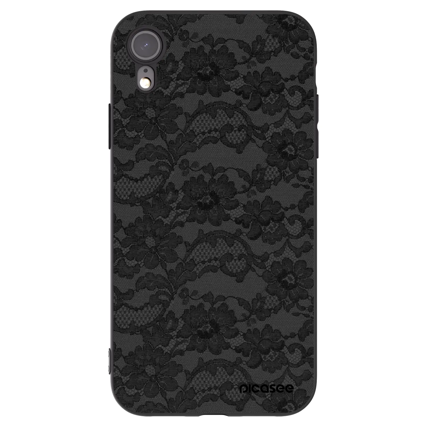 Picasee silikónový čierny obal pre Apple iPhone XR - Dark Elegance