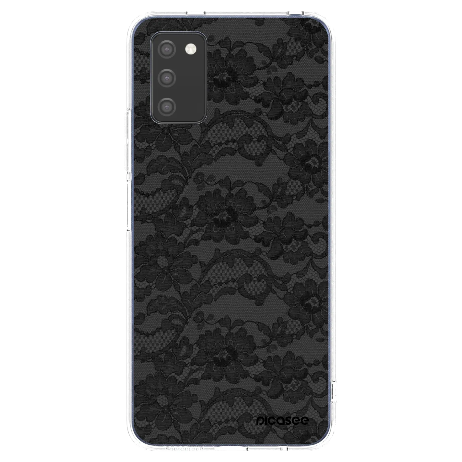 Picasee silikónový prehľadný obal pre Samsung Galaxy A02s A025G - Dark Elegance