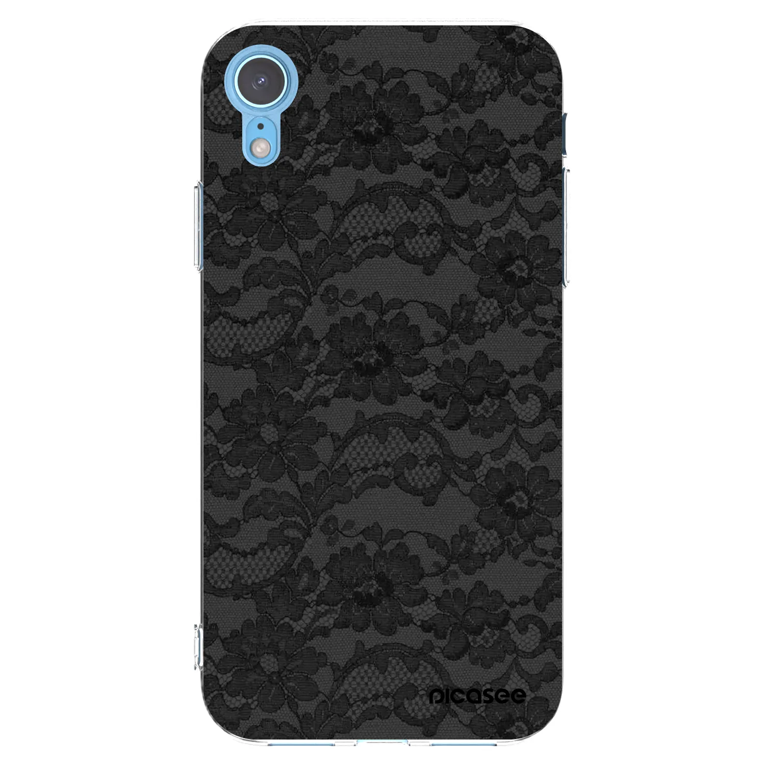 Picasee silikónový prehľadný obal pre Apple iPhone XR - Dark Elegance
