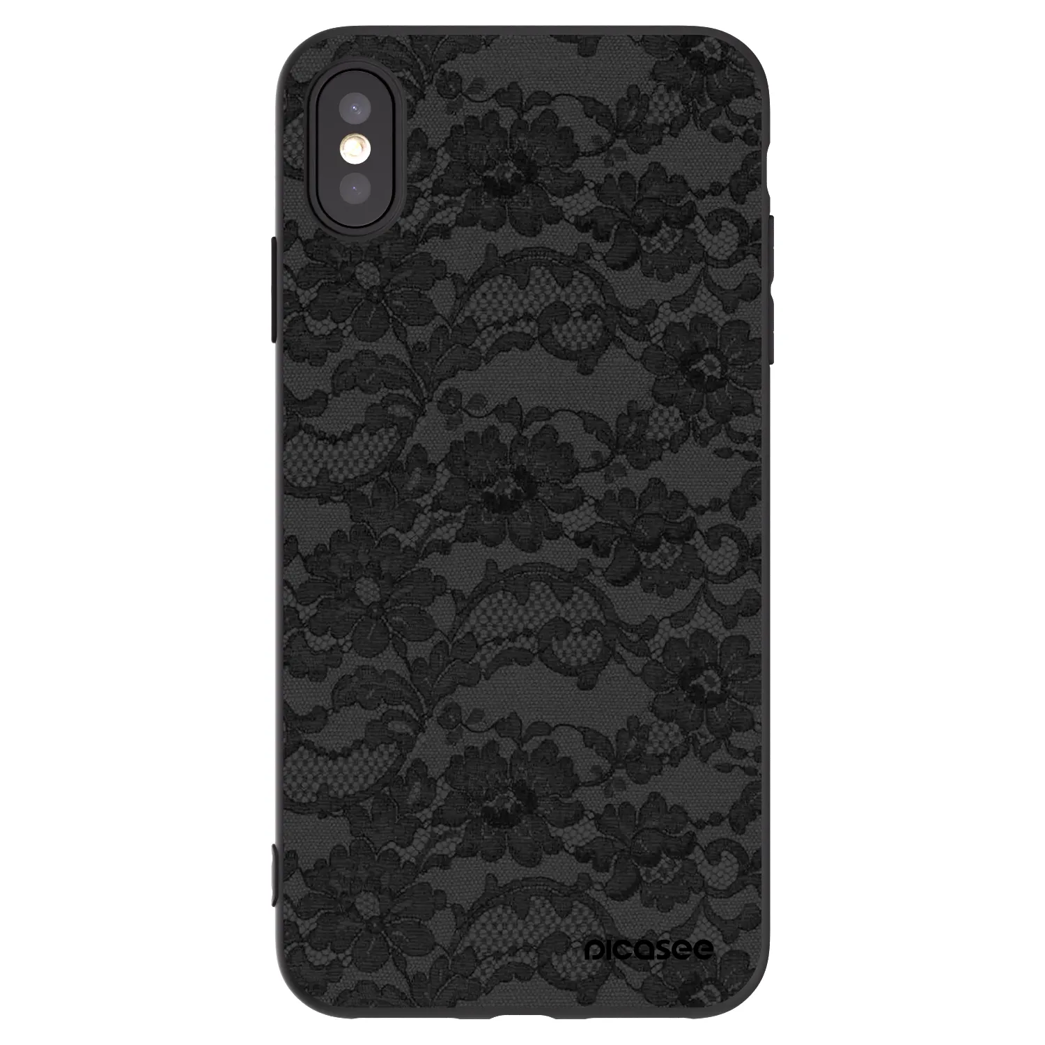 Picasee silikónový čierny obal pre Apple iPhone XS Max - Dark Elegance
