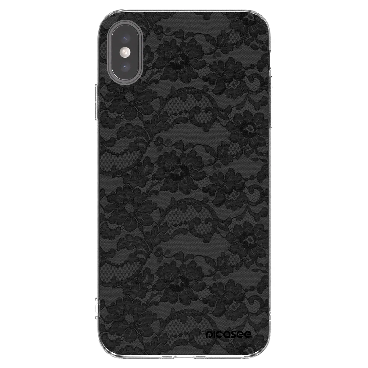Picasee silikónový prehľadný obal pre Apple iPhone XS Max - Dark Elegance
