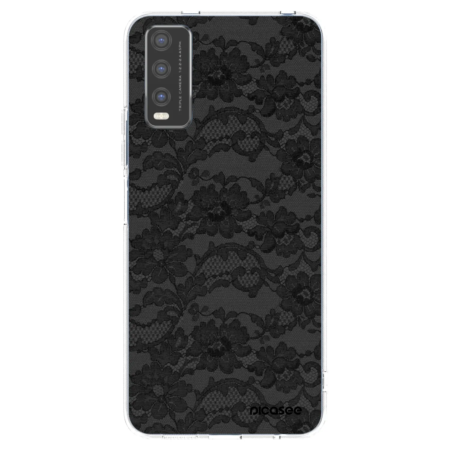 Picasee silikónový prehľadný obal pre Vivo Y20s - Dark Elegance