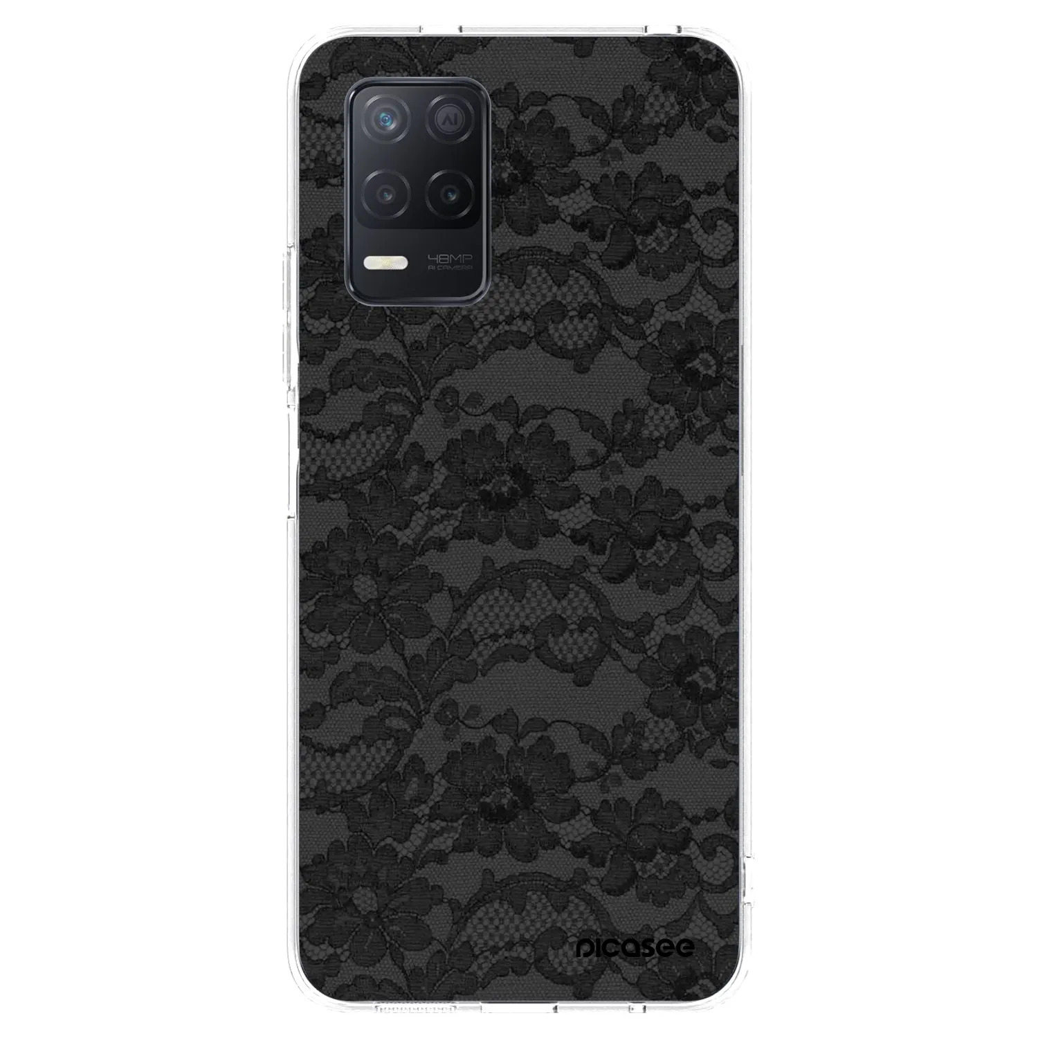 Picasee silikónový prehľadný obal pre Realme 8 5G - Dark Elegance