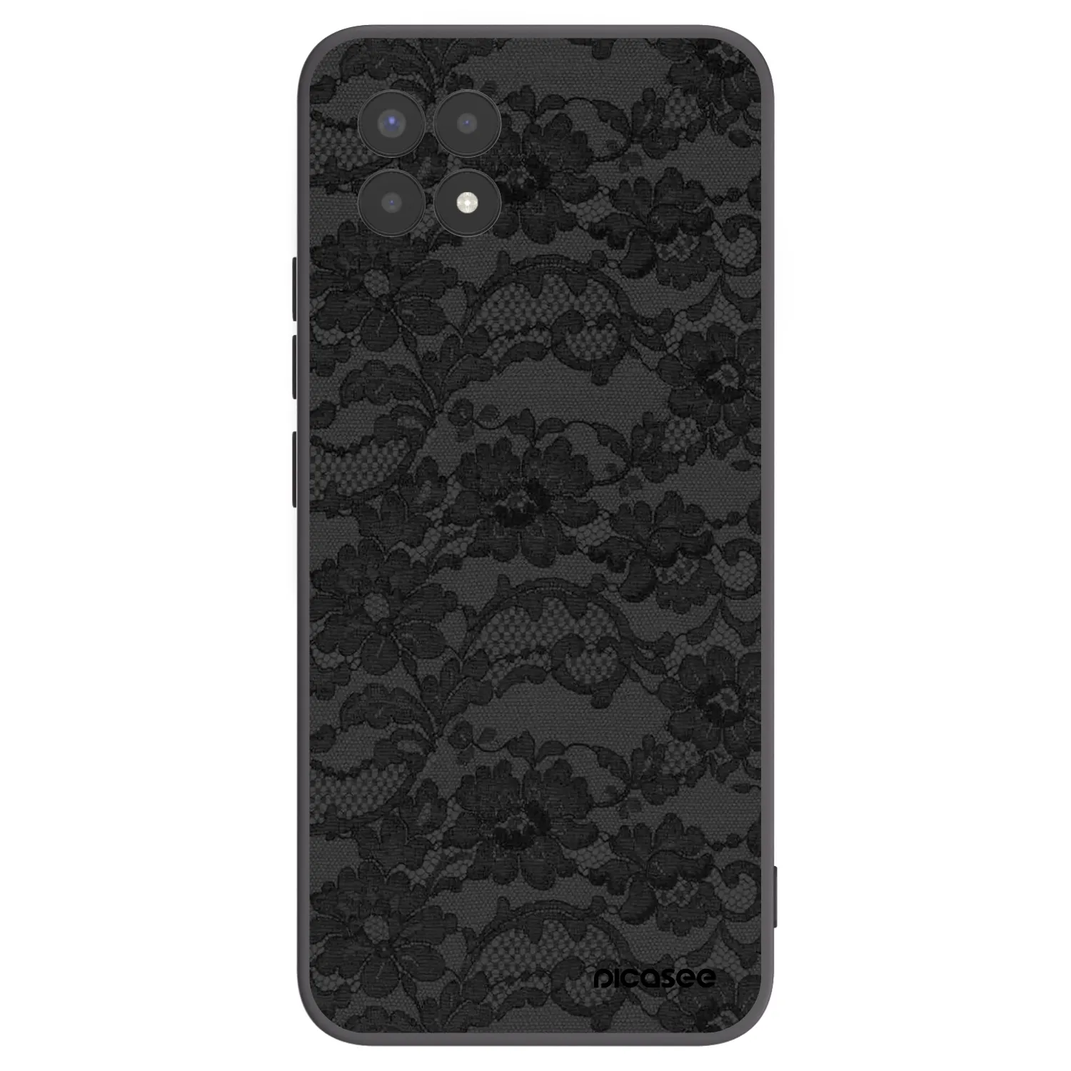 Picasee silikónový čierny obal pre Realme 8i - Dark Elegance