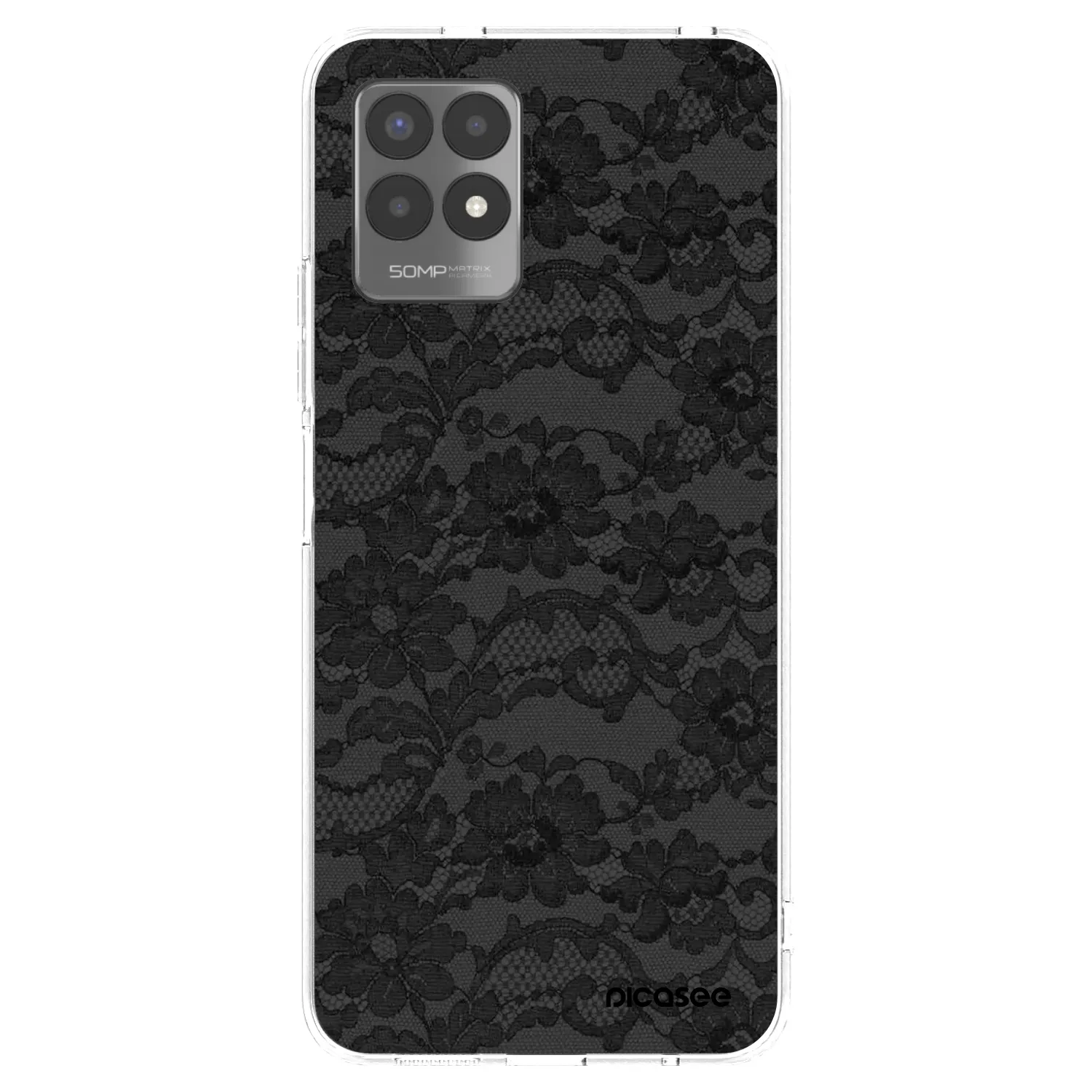 Picasee silikónový prehľadný obal pre Realme 8i - Dark Elegance