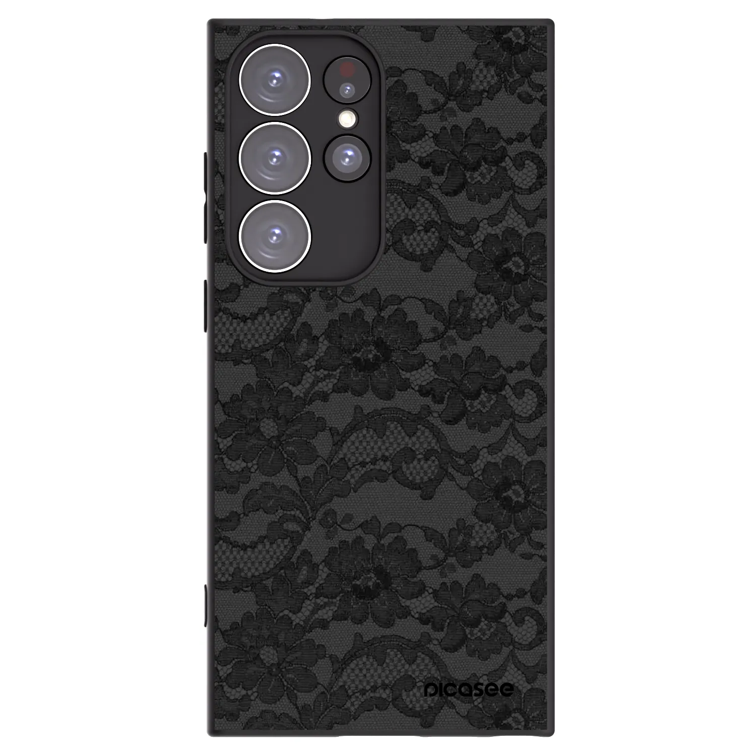 Picasee silikónový čierny obal pre Samsung Galaxy S23 Ultra 5G - Dark Elegance