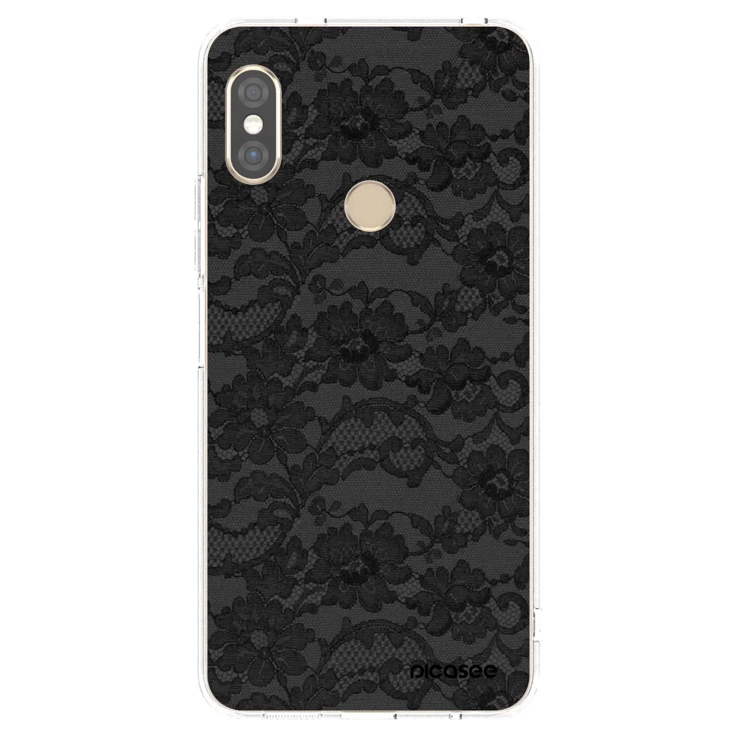 Picasee silikónový prehľadný obal pre Xiaomi Redmi Note 5 Global - Dark Elegance