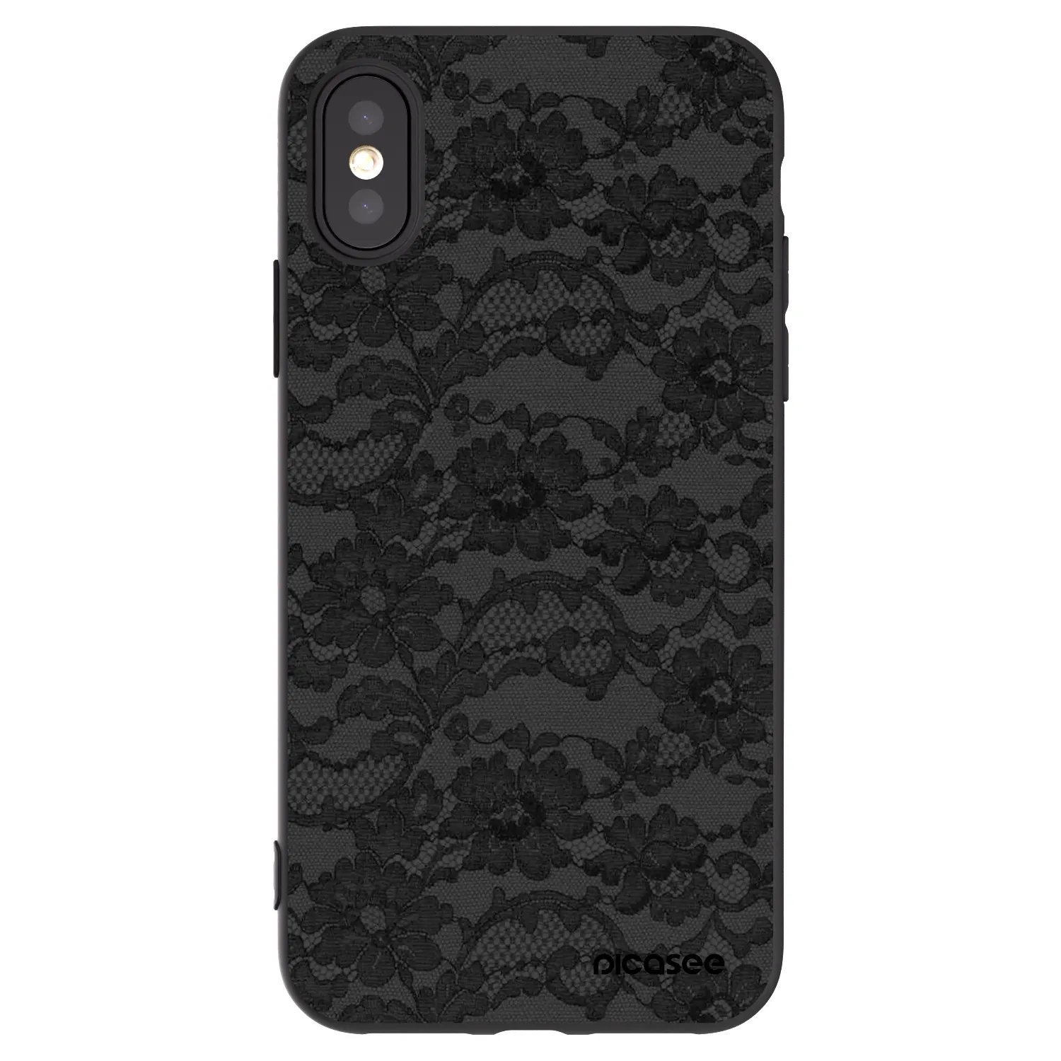 Picasee silikónový čierny obal pre Apple iPhone X/XS - Dark Elegance