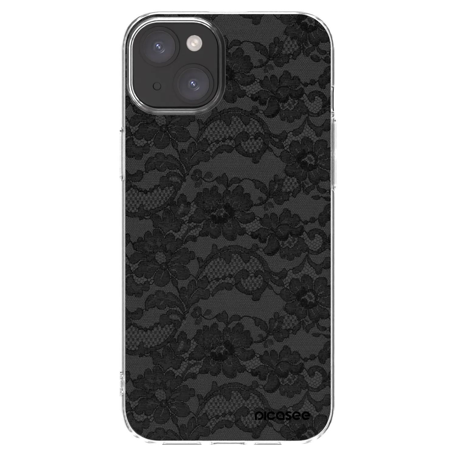 Picasee silikónový prehľadný obal pre Apple iPhone 15 Plus - Dark Elegance