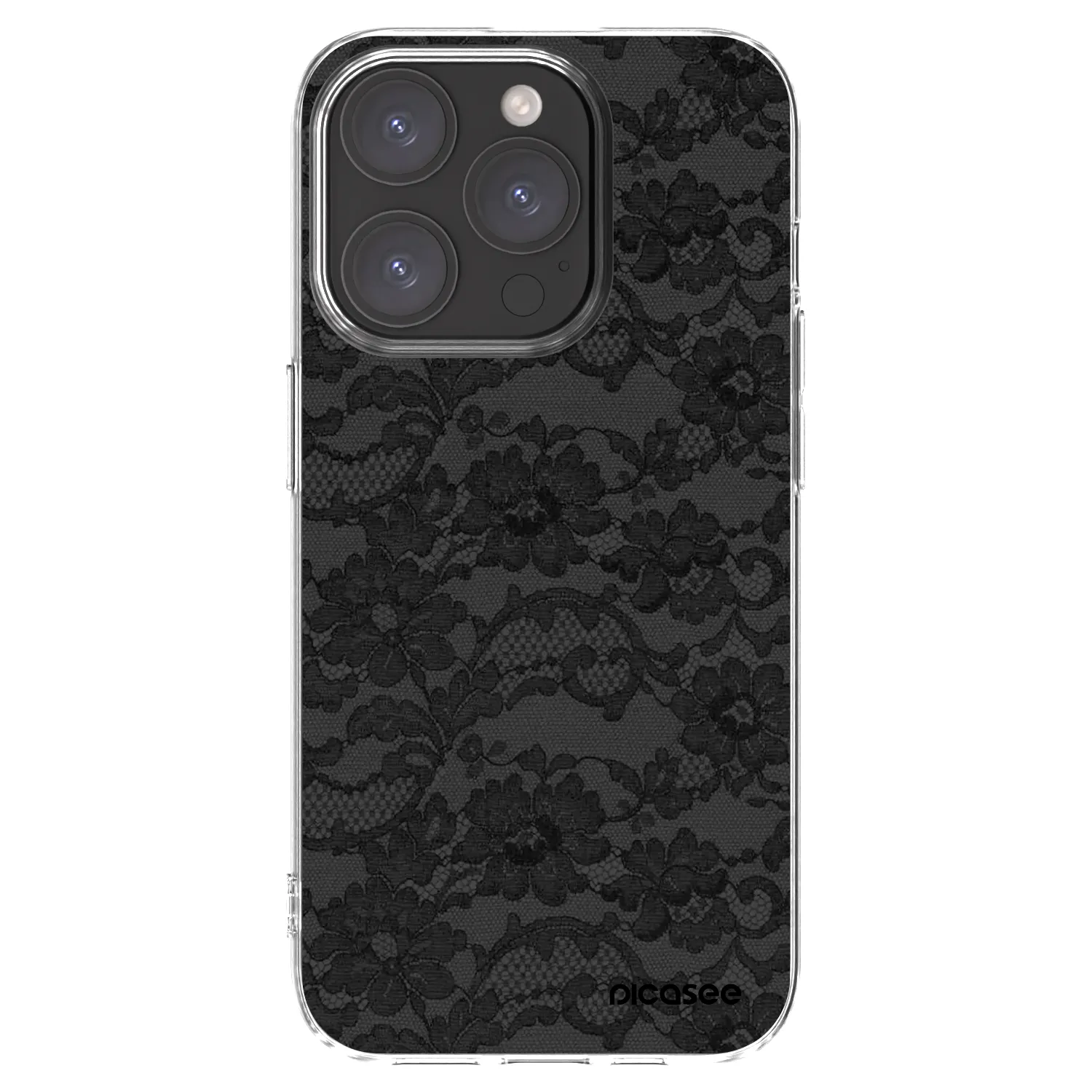 Picasee silikónový prehľadný obal pre Apple iPhone 15 Pro - Dark Elegance
