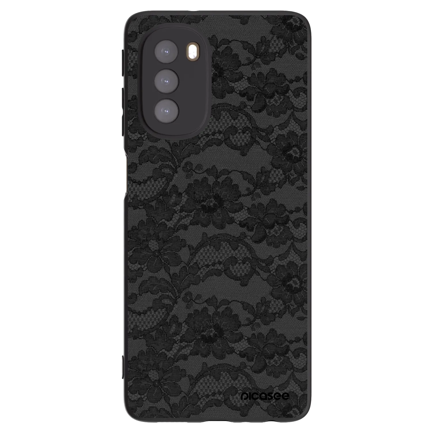 Picasee silikónový čierny obal pre Motorola Moto G51 - Dark Elegance