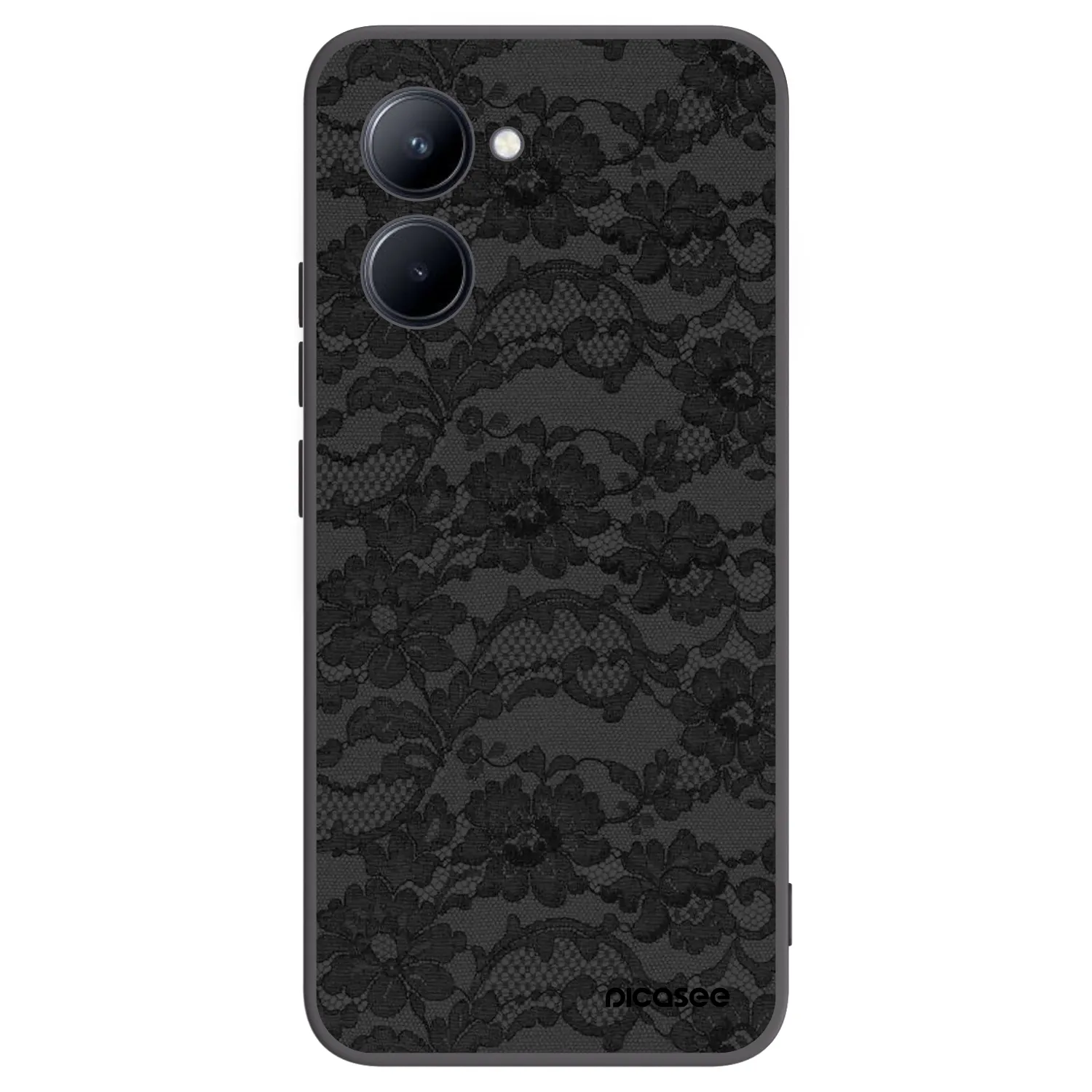 Picasee silikónový čierny obal pre Realme C33 (2023) - Dark Elegance