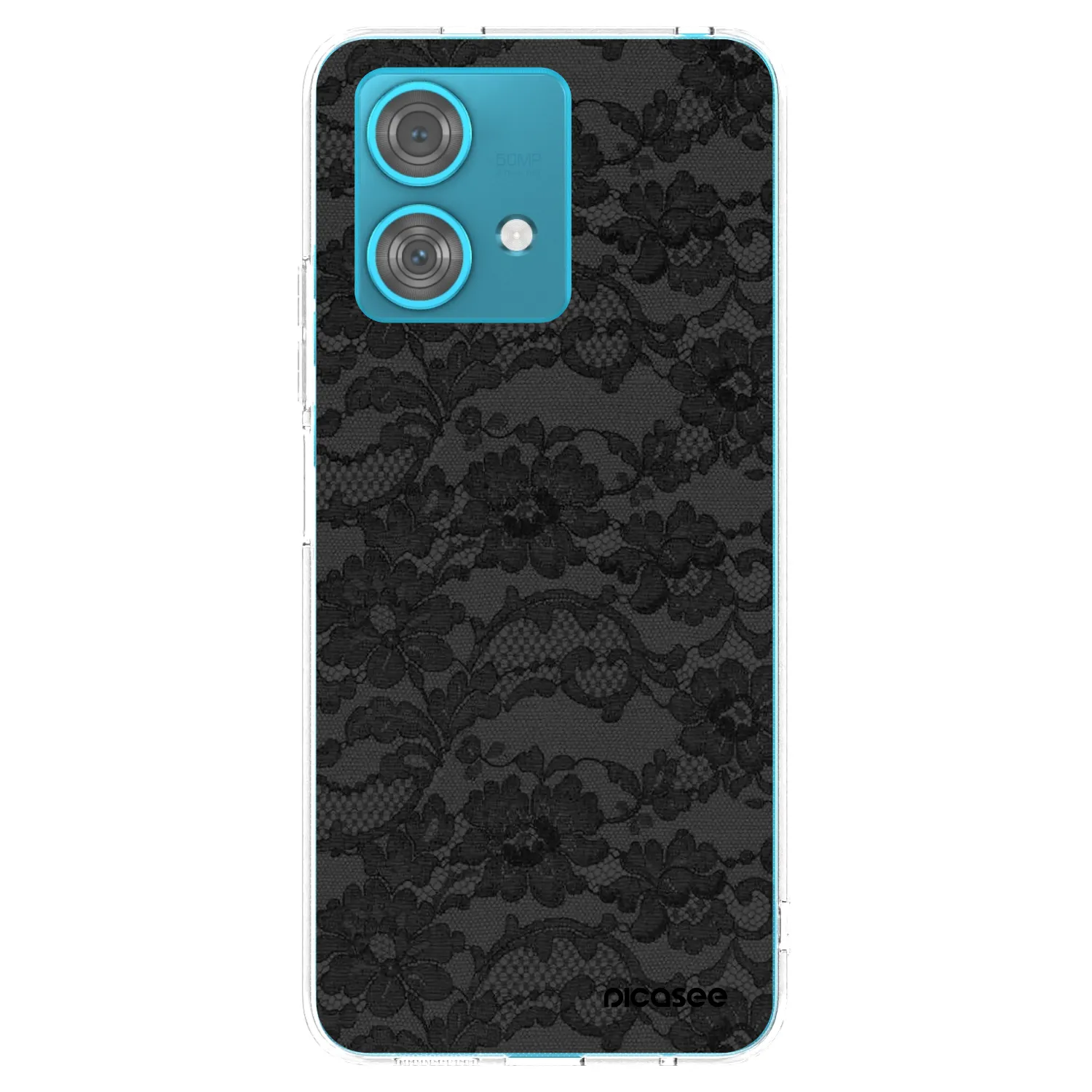 Picasee silikónový prehľadný obal pre Motorola Edge 40 Neo - Dark Elegance
