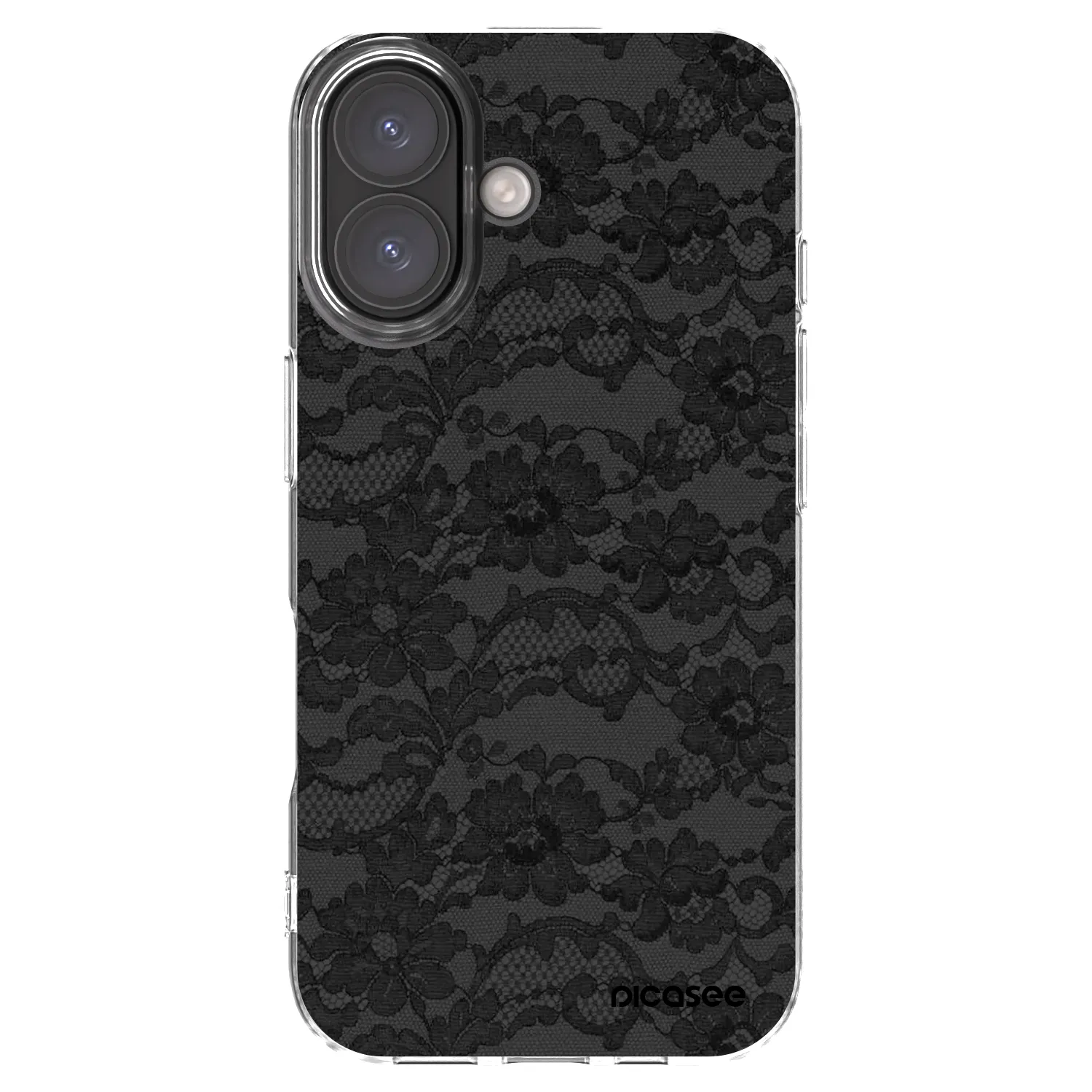 Picasee silikónový prehľadný obal pre Apple iPhone 16 - Dark Elegance