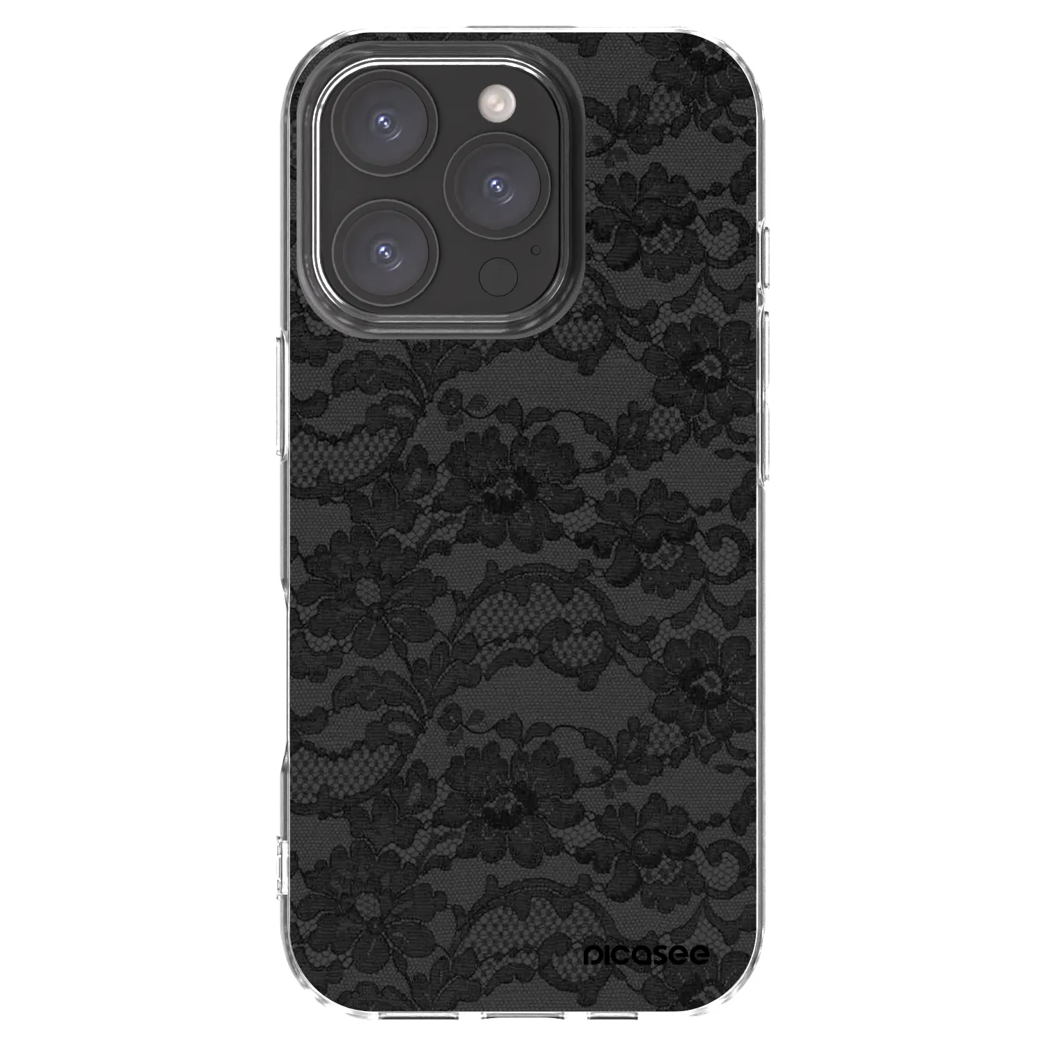 Picasee silikónový prehľadný obal pre Apple iPhone 16 Pro - Dark Elegance