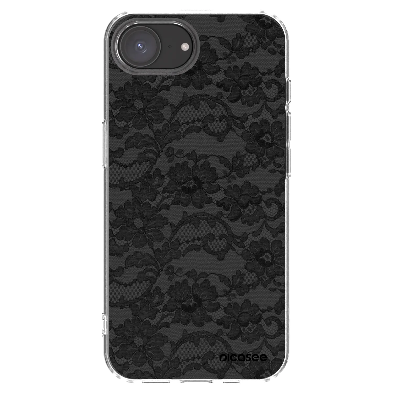 Picasee silikónový prehľadný obal pre Apple iPhone 16e - Dark Elegance