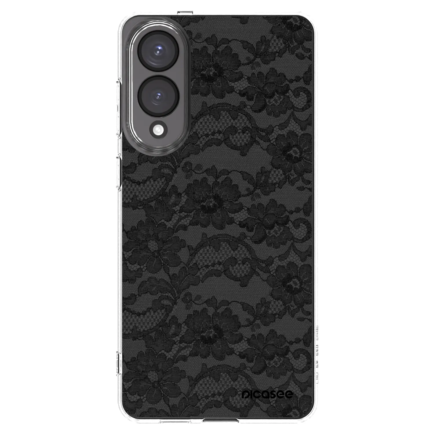 Picasee silikónový prehľadný obal pre Samsung Galaxy S25 Edge 5G - Dark Elegance