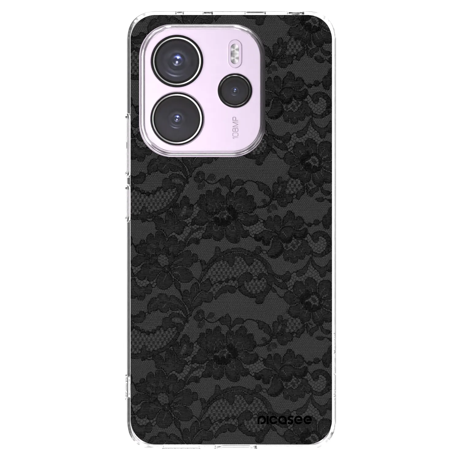 Picasee silikónový prehľadný obal pre Xiaomi Redmi Note 14 4G - Dark Elegance