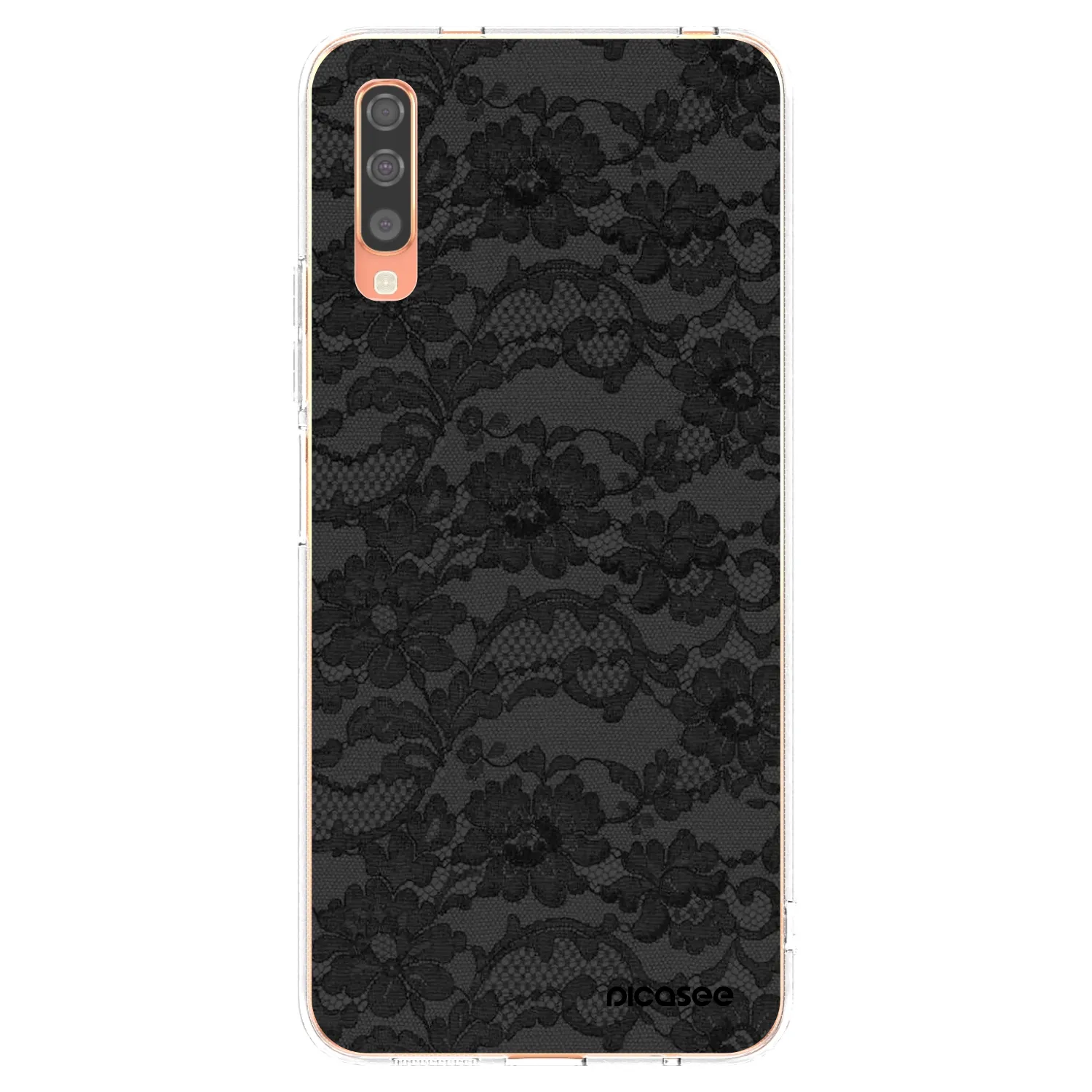 Picasee silikónový prehľadný obal pre Samsung Galaxy A70 A705F - Dark Elegance