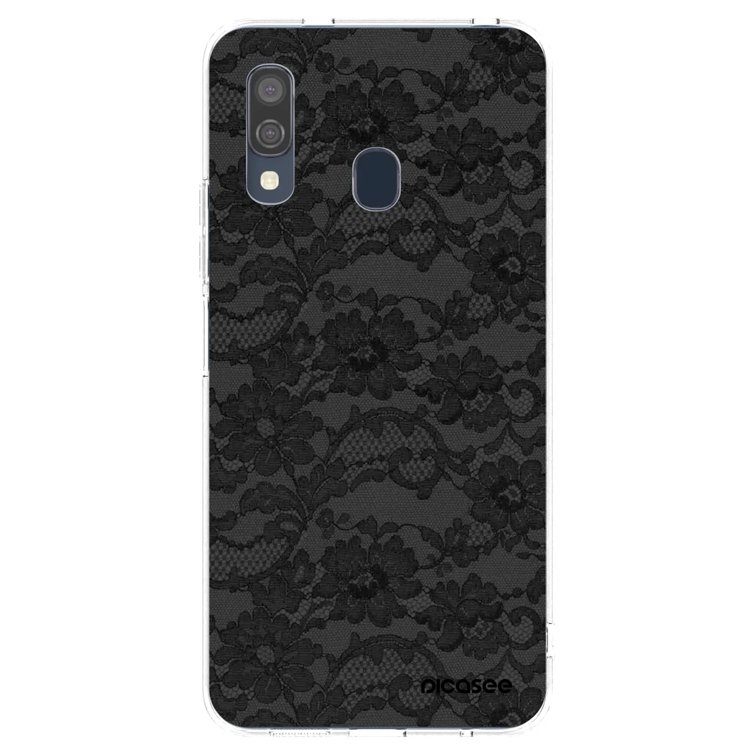 Picasee silikónový prehľadný obal pre Samsung Galaxy A40 A405F - Dark Elegance