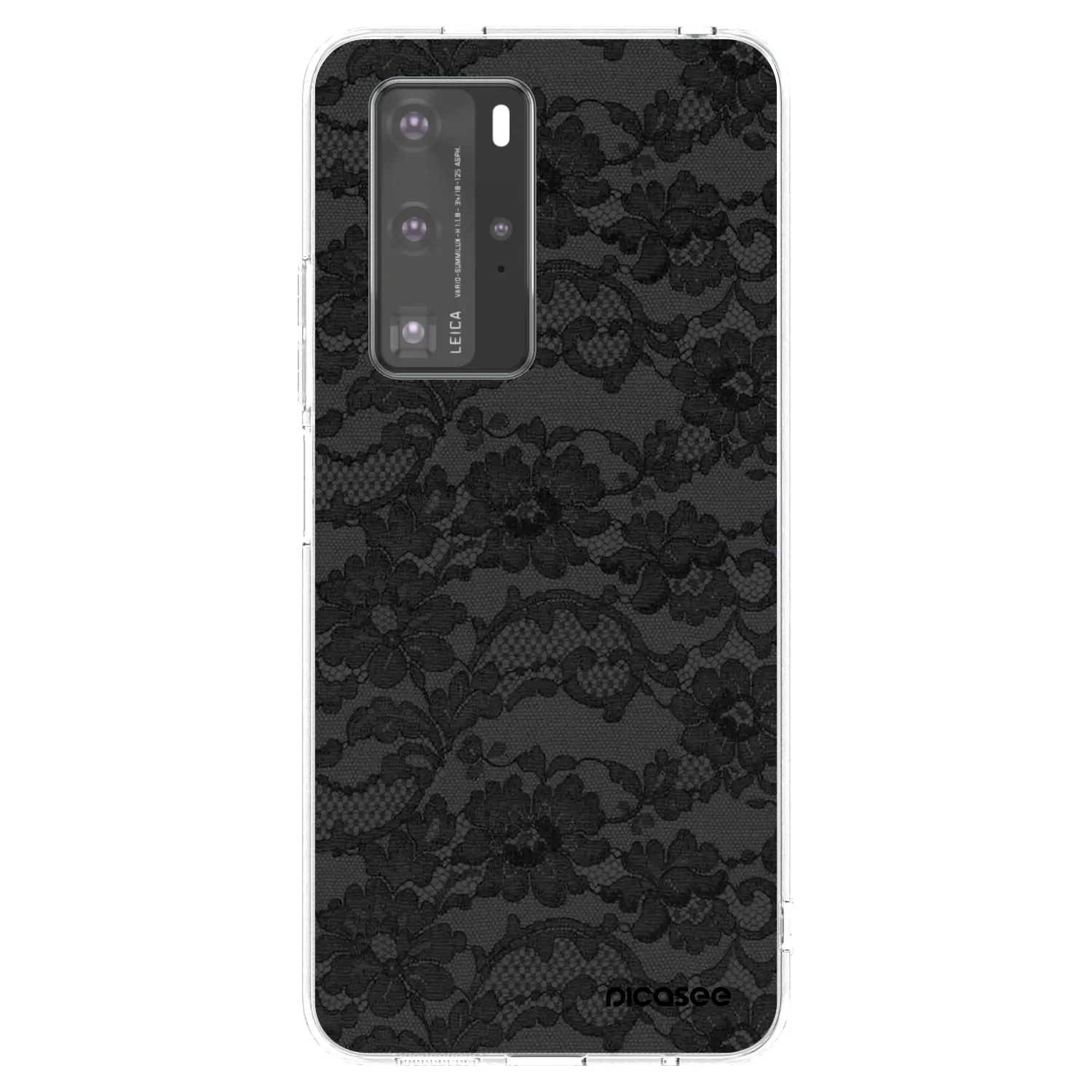 Picasee silikónový prehľadný obal pre Huawei P40 Pro - Dark Elegance