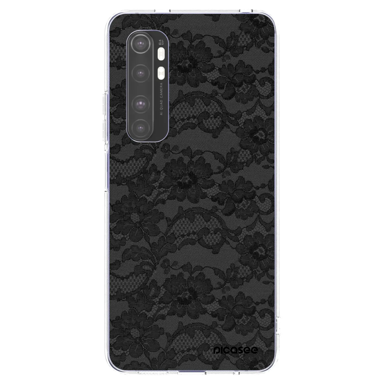 Picasee silikónový prehľadný obal pre Xiaomi Mi Note 10 Lite - Dark Elegance