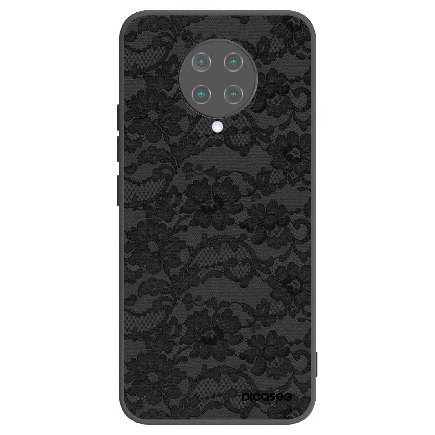 Picasee silikónový čierny obal pre Xiaomi Poco F2 Pro - Dark Elegance